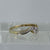 Diamond Solitaire Illusion Twist Accent Ring 9ct 9k Yellow Gold - Size N