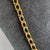 Italian Fancy Curb Chain Necklace Unique Closure 18k 750 Yellow Gold - 18"