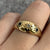 Antique Diamond & Sapphire Star Set Band Ring 18ct 18k Yellow Gold - Size M