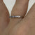 Diamond Band Ring 18ct 18K White Gold - Size J