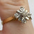 Diamond Daisy Flower Ring 18ct 18k Yellow Gold  - Size K