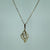 Pearl Trilogy Seashell Pendant Cable Chain Necklace 9ct 9k Yellow Gold - 16"