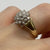 Diamond .50ct Cluster Band Ring 9ct 9kYellow Gold - Size K 1/2