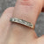 Diamond Pave Set Half Eternity Ring 9ct 9k Yellow Gold - Size N 1/2