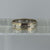 White Spinel Full Eternity Two Tone Band Ring 9ct 9k Yellow Gold - Size N