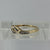 Diamond Crossover Twist Ring 9ct 9k Yellow Gold  - Size O