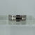 Diamond Chunky Band Ring 9ct 9k White Gold  - Size N 1/2