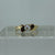 Pearl & Garnet Bypass Ring 9ct 9k Yellow Gold - Size P