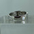 Diamond .07ct Flush Set Signet Ring 9ct 9k White Gold  - Size U