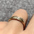 Diamond Russian Wedding Band Style 3 Tone Ring 9ct Yellow Gold - Size L