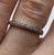 Diamond Half Eternity Ring 9ct 9k White Gold  - Size J 1/2