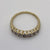 Diamond Half Eternity Band Ring 9ct 9k Yellow Gold - Size R