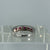 Ruby Five Stone Square Flush Set Ring 9ct 9K White Gold - Size M