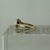 Amethyst Solitaire Bezel Set Split Shank Ring 9ct 9k Yellow Gold - Size N 1/2