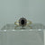 Sapphire & Diamond Halo Cluster Split Shank Ring 9ct 9k Yellow Gold - Size Q