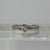 Princess Cut Diamond Solitaire With Accents Ring 9ct 9k White Gold  - Size M