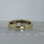 Diamond Two Tone Gold Channel Set Band Ring 10ct 10K Yellow Gold - Size O