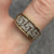 Diamond Greek Key Cut Out Ornate Band Ring 9ct 9k Yellow Gold - Size P