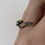 Diamond Solitaire With Accents Bypass Twist Ring 9ct 9k Yellow Gold - Size L