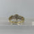 Diamond Twist Weave Band Ring 9ct 9K Yellow Gold - Size P