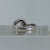 Diamond Solitaire Wave Twist Ring 9ct 9k White Gold  - Size I 1/2