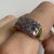 Tanzanite Marquise Cut Cluster Ring 9ct Yellow Gold - Size N