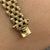 Fancy Tapered Watch Link Style Texture Detail Bracelet 9k 9ct Yellow Gold - 7.5"