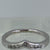 Diamond Wishbone Channel Set Ring 18ct 18k White Gold - Size L