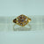 Junior Cubic Zirconia Daisy Cluster Ring 18ct 18k Yellow Gold - Size B