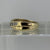 Channel Set Crossover CZ Ring 9ct 9k Yellow Gold - Size O