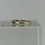 Sapphire & Diamond Band Ring 9ct 9k Yellow Gold - Size P 1/2