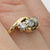 Diamond Trilogy Bypass Ring 18ct 18k Yellow Gold  - Size M