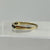 Sapphire & Diamond Half Eternity Stacking Ring 9ct 9k Yellow Gold - Size N 1/2