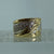 Diamond 0.05ct Chunky Lightening Bolt Ring 18ct 18k Yellow Gold  - Size L 1/2