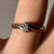 Solitaire Diamond Bypass Twist Ring 9ct 9K Yellow Gold - Size L