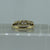 Five Stone Round Cut CZ Ring 9ct 9k Yellow Gold - Size K 1/2