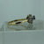 Diamond & Sapphire Daisy Flower Cluster Ring 9ct 9k Yellow Gold  - Size T