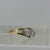 Antique Diamond Trilogy Bypass Platinum Set Ring 18ct Yellow Gold - Size L 1/2