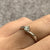 Diamond Solitaire .17ct Engagement Bypass Ring 9ct 9k White Gold - Size I 1/2