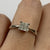 Diamond .10ct Illusion Square Cluster Ring 9ct 9k White Gold  - Size L