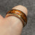 Amber Chunky Band Ring 9ct 9k Yellow Gold - Size W