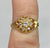 Junior Cubic Zirconia Daisy Cluster Ring 18ct 18k Yellow Gold - Size B