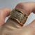 Diamond Pave Set Chunky Band Ring 10ct 10k Yellow Gold  - Size M