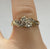 Diamond Twist Bypass Ring 9ct 9k Yellow Gold - Size J