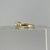 Diamond Twist Croissant Ring 9ct 9k Yellow Gold - Size K