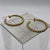 Textured Rope Twist Hoop Earrings 9ct 9k Yellow Gold