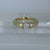 Opal In Set Domed Band Ring Chunky 5.5g 9ct 9K Yellow Gold - Size M