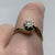 Diamond .10ct Solitaire Bypass Twist Ring 9ct 9k Yellow Gold - Size P