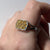 Yellow Sapphire Cluster Ring 9ct White Gold - Size N