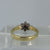 Ruby & Diamond Daisy Flower Ring 18ct 18k Yellow Gold - Size M